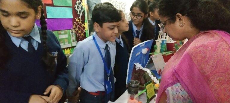 Students showcasing their projects at the Science Exhibition